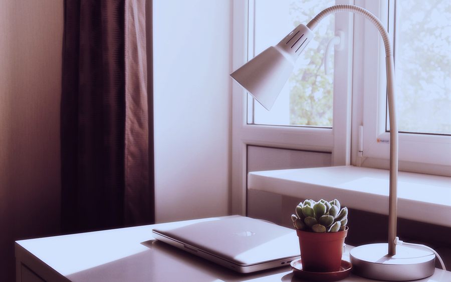 Work lamp, clamp mount